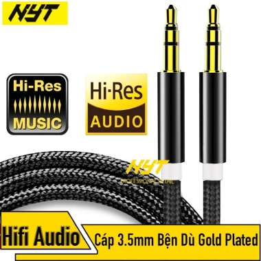 Dây Loa Tai Nghe 3.5mm NYT AT101 Bện Dù, Jack Gold, Lõi Hợp Kim Đồng - Hifi 59k 10