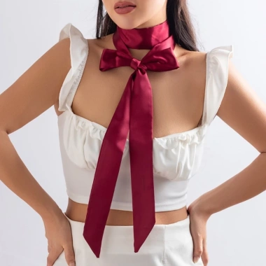 Dây Lụa Satin Đeo Cổ & Khăn Choàng Cổ Tùy Chỉnh Thời Trang DIY Nữ – Mềm Mại, Sang Trọng