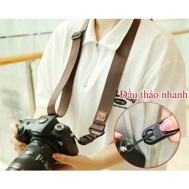 Dây máy ảnh Jeno đeo cổ đầu Quick Release 3.5cm, tháo nhanh, giá chỉ 200.000đ