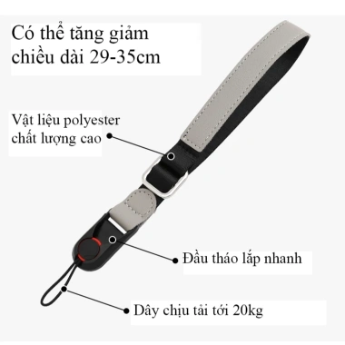 Dây máy ảnh Jeno JD2 đeo cổ tay tháo nhanh - Giá chỉ 105.600 VND, giảm mạnh