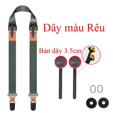 Dây máy ảnh Quick Release JISHEJIA Slide Đen - Thao tác nhanh, giá chỉ 95.000₫
