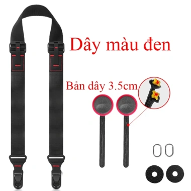 Dây máy ảnh Quick Release JISHEJIA Slide Đen - Thao tác nhanh, giá chỉ 95.000₫
