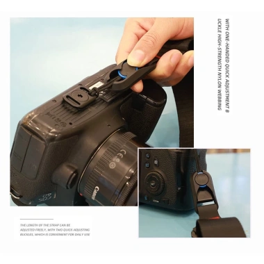 Dây máy ảnh Quick Release Xiu Jian Slide Black - Thao tác nhanh, giá 99.000đ