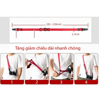Dây máy ảnh Shetu One Step - Tốc độ nhanh, Dễ dàng gắn, Giá chỉ 156.000 VNĐ