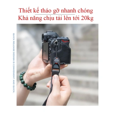 Dây máy ảnh STAR đeo cổ tay tháo nhanh – Phù hợp Fuji XT5, Canon R50, Nikon Z30, Sony ZV-E10 – Giá 179,100₫
