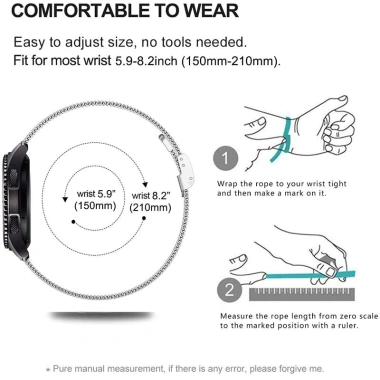 Dây Milanese Kim Loại cho Garmin Forerunner 165/255/55 - Tương Thích Lily 2, Vivomove HR, Venu SQ2 - Giá ưu đãi 69.141₫ 2