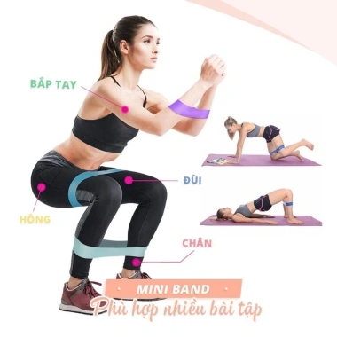 Dây Miniband Kháng Lực GY15 Tập Chân Mông Đùi Tại Nhà - Giá 19.000₫ 7 Dây Miniband Kháng Lực GY15 Tập Chân Mông Đùi Tại Nhà - Giá 19.000₫ 7
