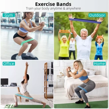 Dây miniband S690 cao su đàn hồi, kháng lực đa mức - Tập gym, yoga, tăng cơ chân, vai, mông, đùi cho nam nữ - Giá chỉ 39.000₫ 4