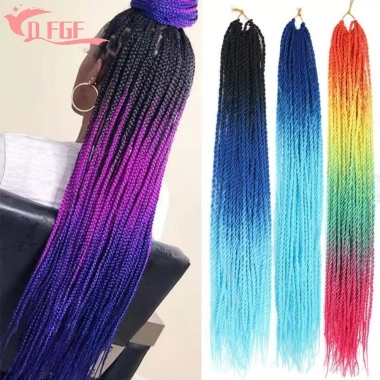 Dây móc tóc bện 30 rễ Senegal xoắn tự nhiên 24 inch - Hộp bím gradation dài, giảm 20%
