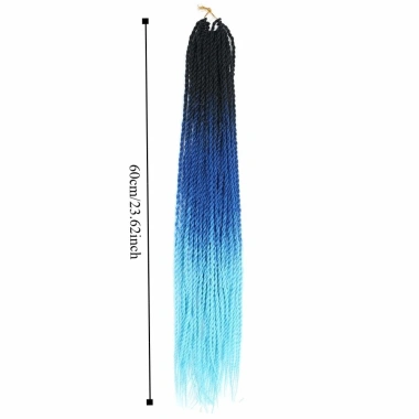 Dây móc tóc bện 30 rễ Senegal xoắn tự nhiên 24 inch - Hộp bím gradation dài, giảm 20%
