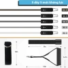 Dây ngũ sắc móc kéo cáp kháng lực đàn hồi tập full body cho nam nữ – Pilates, Gym, Giá ưu đãi 399.000đ 7