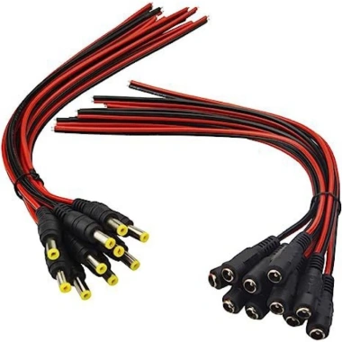 Dây Nguồn DC 5.5x2.1mm 25cm Cặp Độc Cái Lõi Đồng Nguyên Chất Chịu Tải Cao Giá 9.000đ 4