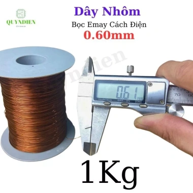 Dây nhôm bọc ÊMAY cách điện 1kg - Quấn biến áp, cuộn linh kiện điện tử Quỳnh Diễn 7