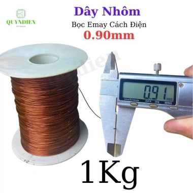 Dây nhôm bọc ÊMAY cách điện 1kg - Quấn biến áp, cuộn linh kiện điện tử Quỳnh Diễn 10