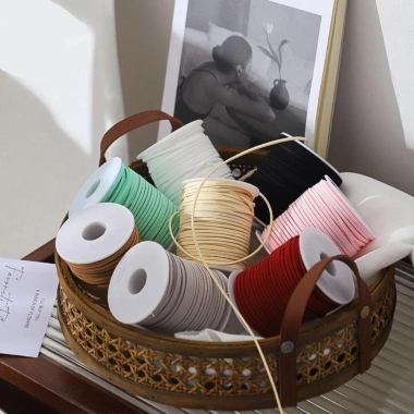 Dây nhung da NLINNI 50 thước - Cuộn Hàn Quốc, ruy băng DIY đa năng, 104.760₫ 7