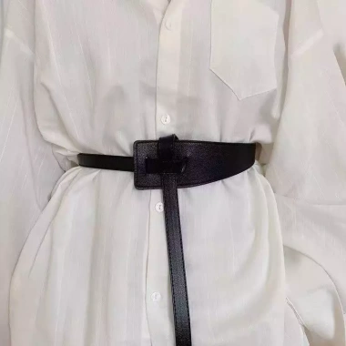 Dây Nịt Da Unisex To Dáng Dài Cá Tính Y2K - Mix Outfit Năng Động, Giá 49.500
