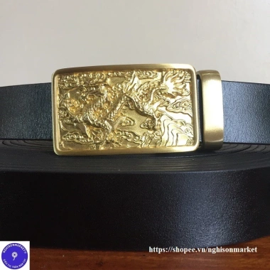 Dây nịt nam da bò thật khóa đồng - Giá ưu đãi 459.000đ, bền đẹp, sang trọng