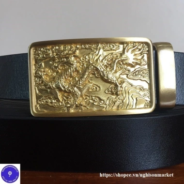 Dây nịt nam da bò thật khóa đồng - Giá ưu đãi 459.000đ, bền đẹp, sang trọng
