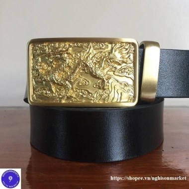 Dây nịt nam da bò thật khóa đồng - Giá ưu đãi 459.000đ, bền đẹp, sang trọng
