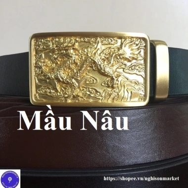 Dây nịt nam da bò thật khóa đồng - Giá ưu đãi 459.000đ, bền đẹp, sang trọng