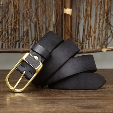 Dây nịt nam da bò Vegtan SV28 bản rộng 3.8cm, khóa kim đồng, bảo hành 5 năm - Giá 528.000 VND
