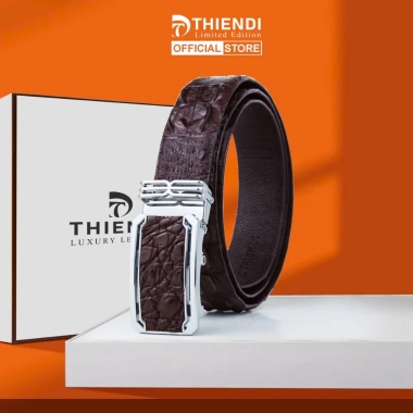 Dây nịt nam da cá sấu thật Thiendi BALT02 Quà tặng sang trọng giảm giá ưu đãi