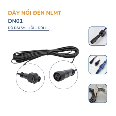 Dây nối dài đèn năng lượng mặt trời 5m DN01 - Tiết kiệm, lắp nhanh, chỉ 90.000đ
