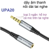 Dây nối dài tai nghe 3.5mm Hoco UPA20 - Kết nối mic, chất liệu bền, âm thanh ổn định, dễ lắp đặt, giá ưu đãi 47.000 VND 2