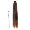 Dây nối dreadlock SEIZ6O 36 inch Ombre Hippie tự nhiên - DIY reggae móc bím tóc 2