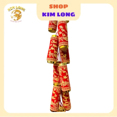 Dây pháo đỏ mai vàng chữ Việt Chúc Mừng Năm Mới Vạn Sự An Khang Thịnh Vượng – phụ kiện decor treo Tết, giảm còn 80.000₫