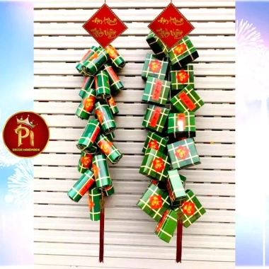 Dây pháo giả khổng lồ set phụ kiện bánh chưng, giò giấy bìa in sắc nét, bóng bền – giảm còn 279.000₫ 10