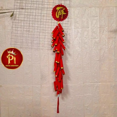 Dây pháo giấy lớn trang trí Tết, khánh câu đối, quạt nhung đỏ tròn chữ thư pháp nhũ vàng tua ngọc - Giá ưu đãi 149.000₫ 7 Dây pháo giấy lớn trang trí Tết, khánh câu đối, quạt nhung đỏ tròn chữ thư pháp nhũ vàng tua ngọc - Giá ưu đãi 149.000₫ 7