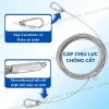Dây phơi cáp thép 4.6m bọc vinyl chống gỉ, carabiner, chịu lực cao, treo quần áo 7
