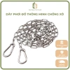 Dây phơi đồ thông minh inox 304 chống xô, chống bay kèm móc khóa 2 đầu - 40.000₫