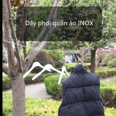 Dây phơi đồ thông minh inox 304 chống xô, chống bay kèm móc khóa 2 đầu - 40.000₫ 4 Dây phơi đồ thông minh inox 304 chống xô, chống bay kèm móc khóa 2 đầu - 40.000₫ 4