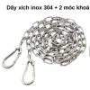 Dây phơi inox 304 chống gỉ, móc tiện lợi, ăn mòn thấp, bền bỉ - chỉ 50.000₫ 2