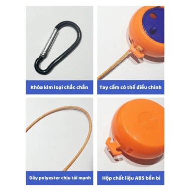 Dây Phơi Quần Áo 10m Gấp Gọn Du Lịch Thông Minh HULI HOME PQA01 - Giá 98.000₫ 5