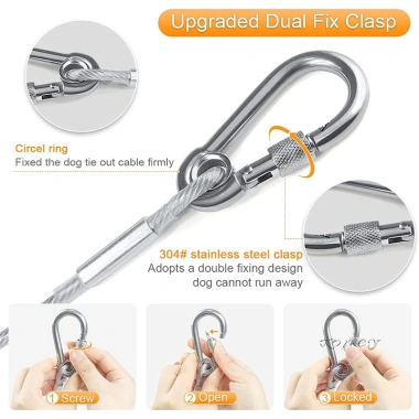 Dây Phơi Quần Áo 5m Mạ Kẽm Có Móc Khóa 2 Đầu Chống Gỉ Bọc Nhựa Bền Tiện Lợi 5