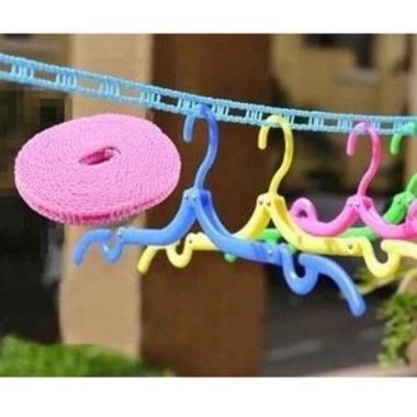 Dây phơi quần áo 5m thông minh cố định móc, tiết kiệm không gian, giảm giá 9.300đ 4