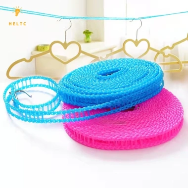 Dây phơi quần áo chống gió 3-10m điều chỉnh, di động, không trượt - Du lịch tiện