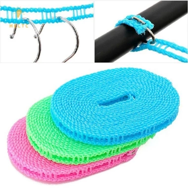 Dây phơi quần áo chống gió 3-10m điều chỉnh, di động, không trượt - Du lịch tiện