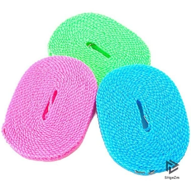 Dây phơi quần áo chống gió 3‑10m điều chỉnh, di động, không trượt, du lịch