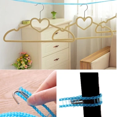 Dây phơi quần áo đa năng 5m - Giá chỉ 30.000đ, chất liệu bền, dễ lắp đặt, siêu tiện lợi SHIPNHANH88 9