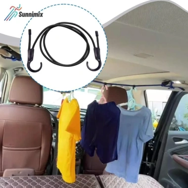 Dây phơi quần áo di động 146cm co giãn, thu gọn du lịch, khách sạn - 99.000₫
