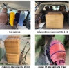 Dây phơi quần áo di động TICAUTO Thun bọc dù cao cấp, bền bỉ, dùng cho ô tô NT16 3