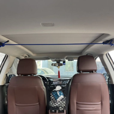 Dây phơi quần áo di động TICAUTO Thun bọc dù cao cấp, bền bỉ, dùng cho ô tô NT16 7