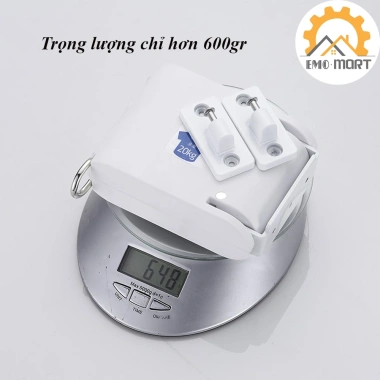 Dây phơi quần áo EMOMART không khoan, chịu tải 25kg, chống trượt gió, chống gỉ cao cấp