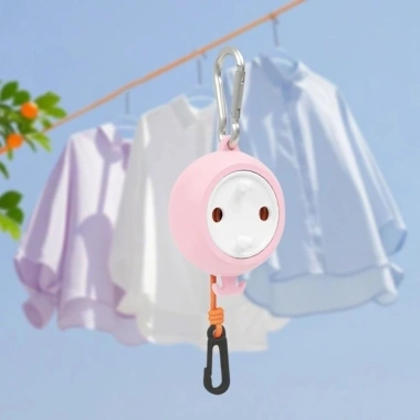 Dây phơi quần áo FOUNDTWO 10m thu gọn, chống gió, di động chắc chắn, khóa cố định 92.400₫