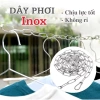 Dây phơi quần áo inox xích 2 đầu - Chống xô, đa kích thước, 2 móc chắc 4