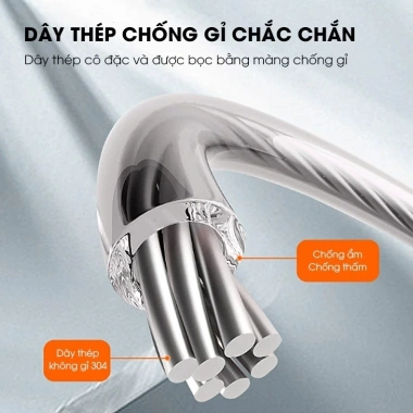 Dây Phơi Quần Áo LH-6.474 Dây Rút 5.1m Treo Phòng Tắm Ban Công Giá 175k